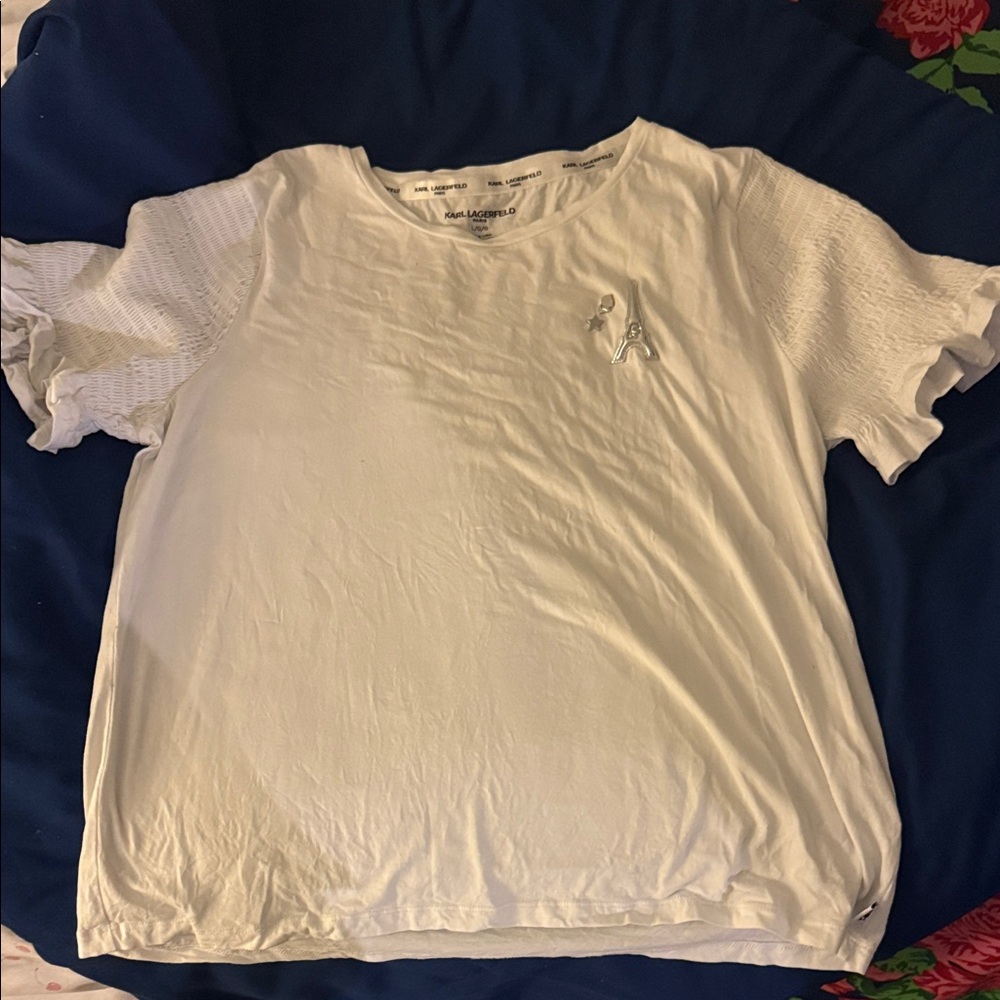 Karl Lagerfeld Classic White Tee